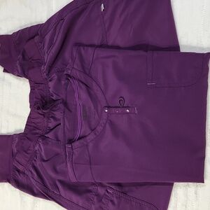 Scrubstar Scrub Super Stretch Set, Eggplant, Size XL